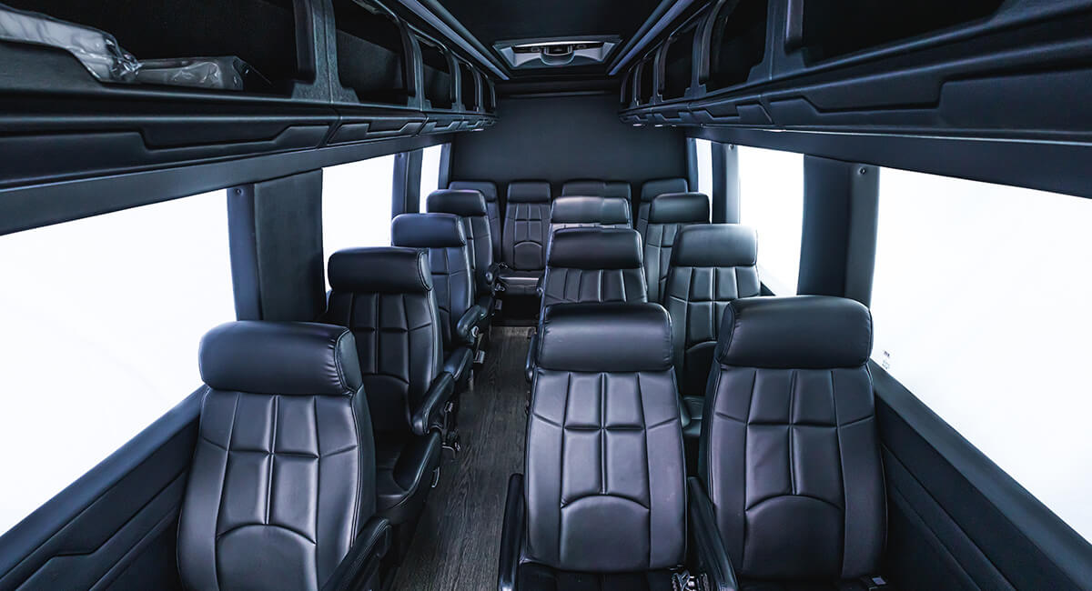 interior of luxury sprinter van