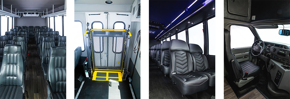 features inside used buses for sale