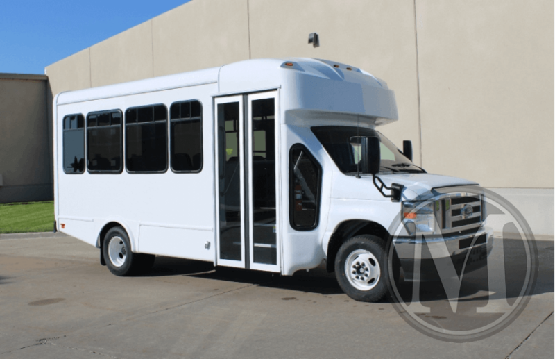 2024 ford e450 glaval universal 13 passenger luggage rack new commercial bus 1.png