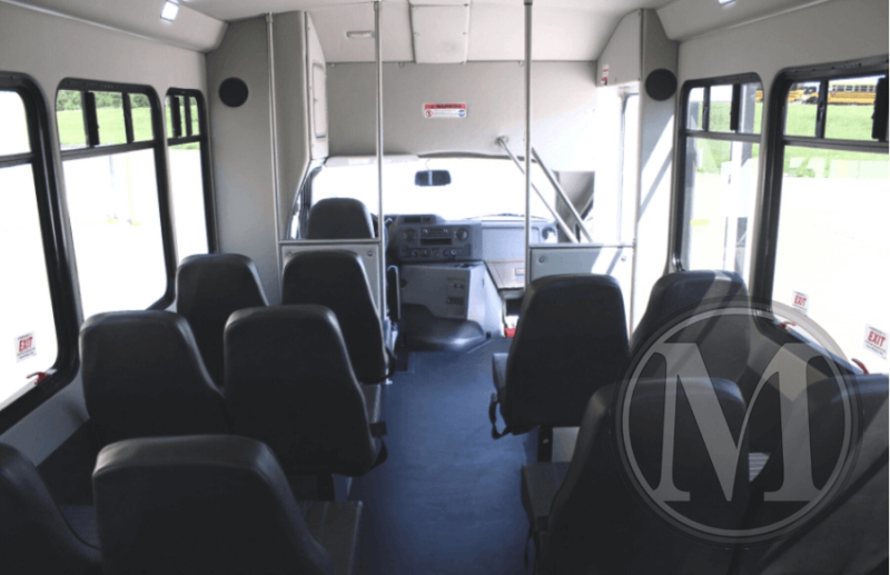2024 ford e450 glaval universal 14 passenger dedicated rear luggage area new commercial bus 4.png
