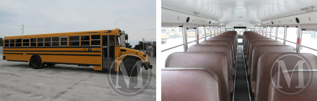 blue bird vision school bus